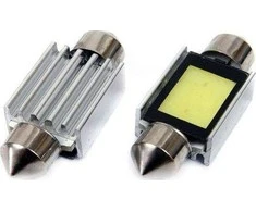 Amio Żarówki LED lemputės CANBUS COB3 festoon C5W C10W C3W 36mm baltos 12V