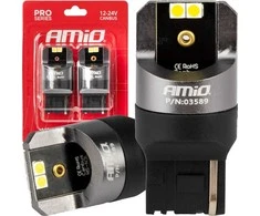 LED lemputės „Canbus Pro“ serijos 7440, W21W, 4x3030, SMD, baltos, 12 V, 24 V, amio-03589