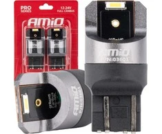 LED lemputės „Full Canbus Pro W21/5W“ 2x1860 SMD baltos 12 V 24 V amio-03601