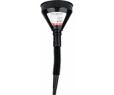 Lankstus juodas piltuvėlis su filtru kurui, skysčiui, vandeniui, 13,5 cm amio-04036