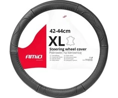 Amio Automobilio vairo užvalkalas 41-43 cm, natūrali oda, SWC-49-XL