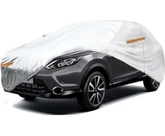 Amio Aliuminis automobilio užvalkalas SUV/VAN XL, su užtrauktuku, atspindintis, 120 g/m² + medvilnė, sidabrinės spalvos, 510 x 185 x 150 cm