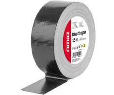 Juoda techninė juosta 48 mm x 15 m x 0,19 mm amio-04849