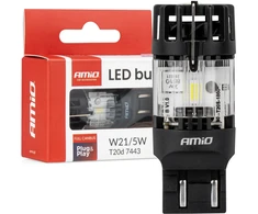 „Lumitec T20D 7443 W21/5W“ LED lemputė 12 V, „Full Canbus“, balta, 1 vnt. amio-04687