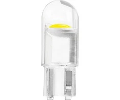 Standartinė skaidriai balta LED lemputė T10 W5W 12V balta 100 vnt. amio-02955