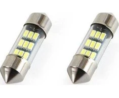 Żarówki led standard 3014 9smd festoon c5w c10w c3w 31mm baltas 12v amio-01089