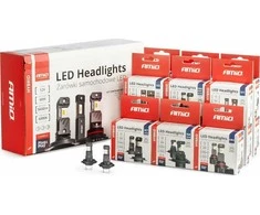 LED žibintų lempučių rinkinys 16 vnt., Hybrid series H1 H3 H4 H7 HB3 HB4 6000K Canbus, AMIO-04120