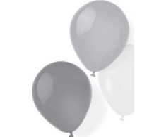 AMSCAN 8 latekso balionų Sidabrinis Dream 25,4 cm / 10'' 8 vnt. 9904899