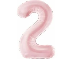 Party Deco „PartyDeco“ balionų folija. 2 numeris 86 cm šviesiai rožinis 76143