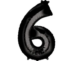 AMSCAN Balon foliowy cyfra 6 - 88 cm - 1 vnt. universalus