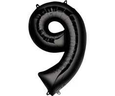 AMSCAN Balon foliowy cyfra 9 - 86 cm - 1 vnt. universalus
