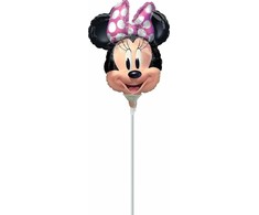 AMSCAN folijos balionas lazdelei - Minnie Mouse - cm universalus (46104-uniw) - 46104-uniw