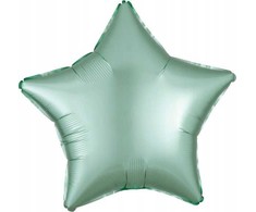 AMSCAN folijos balionas Luster Mint Žalias star 48cm 9914109