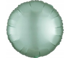AMSCAN Luster Mint Žalias folijos balionas, apvalus, 43 cm, 9914107