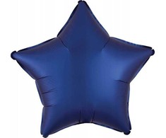 AMSCAN folijos balionas Luster Navy mėlynas star 48cm 9914112