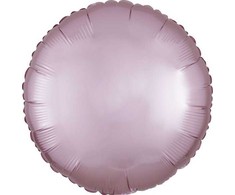 AMSCAN folijos balionas Luster Pastel rožinis apvalus 43cm 9914119