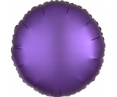 AMSCAN Balon foliowy Lustre violetinė apvalus 43cm 9914128