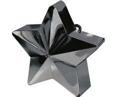 AMSCAN Balanso svoris heliu užpildytiems balionams - Juodas star - 170 g