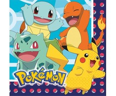 AMSCAN Serwetki urodzinowe Pokemon - 33 cm - 16 vnt. universalus