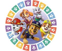 AMSCAN Paw Patrol plokštės PAW PATROL 2022 apvalus popierius 23cm 8vnt 9914236-66