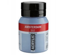 Akrilinė dažai - Amsterdame - 500ml - Mėlynai pilkšvas - Aukšta atsparumas šviesai - Ilgaamžis