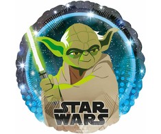 Anagram Žvaigždžių karų Yoda folijos balionas 46 cm