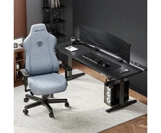 AndaSeat Žaidimų kėdė materiałowy Anda Seat Kaiser 3E XL Gray Mėlyna Fabric