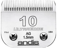 Andis UltraEdge Nr. 10 kirpimo ašmenys – 1,5 mm tikslumo plienas, patvarus kraštas
