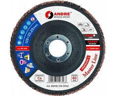 ANDRE LAMELLINIS ŠLIFAVIMO DISKAS 125mm P 80 KERAMINIS MASTER LINE III VERSIJA