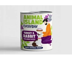 Drėgnas Šunų Maistas - Animal Island Kasdienis Kalakutas ir Triušis 800g