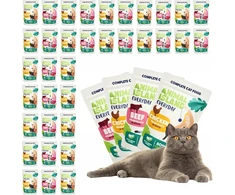 Drėgnas Kačių Maistas - Animal Island Everyday Jautienos ir Vištienos Filė 40 x 85g