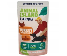 ANIMAL ISLAND Everyday szarpane fileciki w rosole indyk 150g