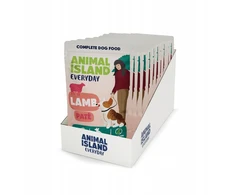 Šunų Maistas - ANIMAL ISLAND Everyday ėriena Drėgnas Šunų Maistas su Aviena, 10x150 g