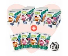 ANIMAL ISLAND Love Box Pate mix smaków 48szt + zabawka