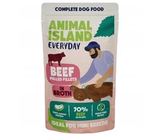 ANIMAL ISLAND Everyday jautiena pulled fillets in broth - wet dog food - 150g