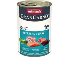 Animoda Drėgnas Šunų Maistas - Animonda Grancarno Suaugusiųjų Su Lašiša Ir Špinatais 400g