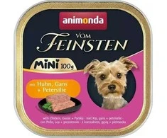Animoda ANIMONDA Vom Feinsten Adult Mini vištiena, goose and parsley - wet dog food - 100g