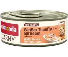 Animoda ANIMONDA Carny Fine Fillet želėje – baltasis tunas + krevetės 60 g