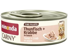 Animoda ANIMONDA Carny Fine Fillet padaže – tunas + krabas 60g