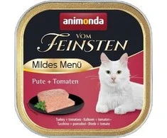 Animoda ANIMONDA Vom Feinsten Adult Mildes Menü kalakutiena with tomatoes – šlapias kačių maistas – 100g