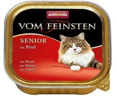 Animoda Drėgnas Kačių Maistas - ANIMONDA Vom Feinsten Senior Su Jautiena 100g