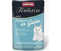 Animoda ANIMONDA Vom Feinsten Adult Raffinesse želė turtinga vištiena su Juodas Pollock - šlapias maistas katėms - 85g