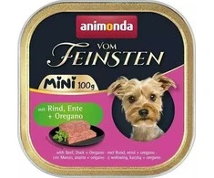 Animoda ANIMONDA Vom Feinsten Adult Mini jautiena, antis ir raudonėlis - šlapias šunų ėdalas - 100 g