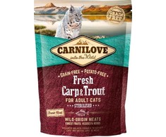 Carni Love Fresh su karpiu ir upėtakiu Sterilised for Adult 0,4kg