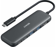 Anker USB-C šakotuvas (5 viename) 1 x 4K HDMI 2 x USB-A 1 x USB-C 1 x USB-C PD 100 W