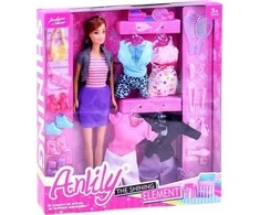 Anlily Anlilijos lėlė su drabužių apranga batų aksesuarais ZA2457