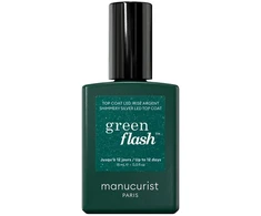Anny Manucurist „Žalias Flash“ viršutinis sluoksnis, blizgus sidabras, 15 ml