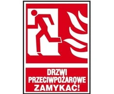 ANRO Įspėjimo plokštė Ugnies durys uždarytos 150x205 (29P / F1 / FS)