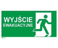 ANRO Evakuacijos išėjimas + E002 ženklas 150 x 300 mm (IE5 / A / FS / EXI)