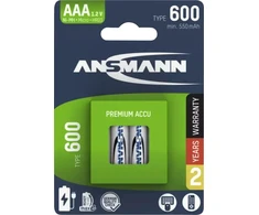 1x4 Ansmann NiMH akumuliatorius Micro AAA tipo 600 min. 550 mAh 1311-0022